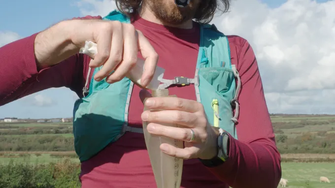 for the trail dirtbags energy powder decant silicone soft flask