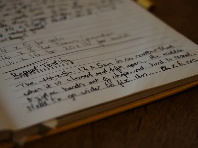 for the trail dirtbags repeat testing notes notepad